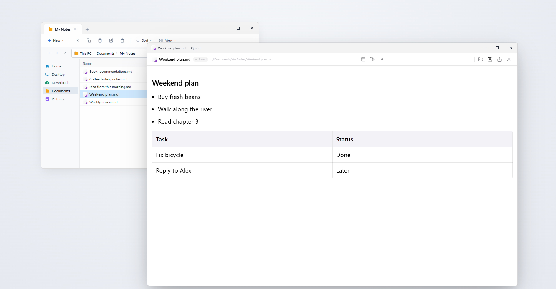 Qujott Ordinary Markdown Files in Windows Explorer
